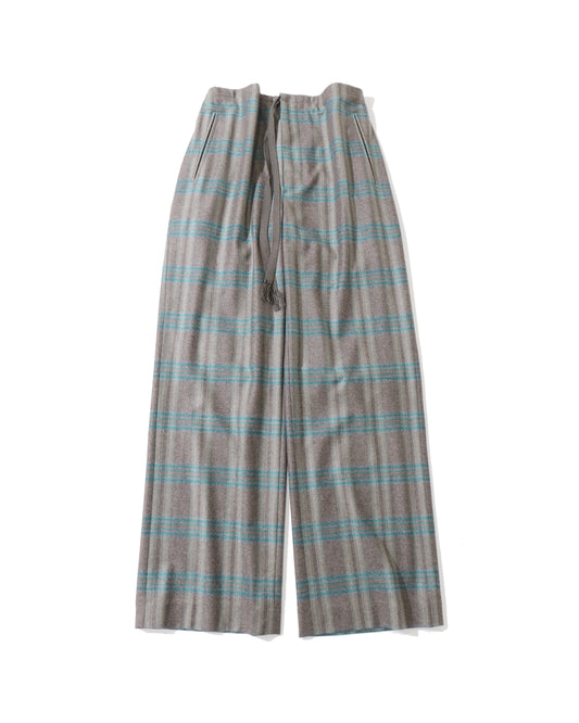 WOOL FULLING FLANNEL DRAWSTRING PANTS
