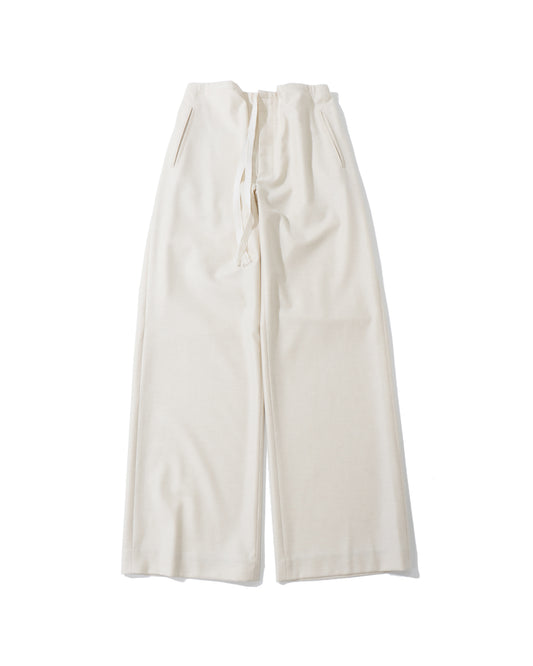 WOOL FULLING FLANNEL DRAWSTRING PANTS
