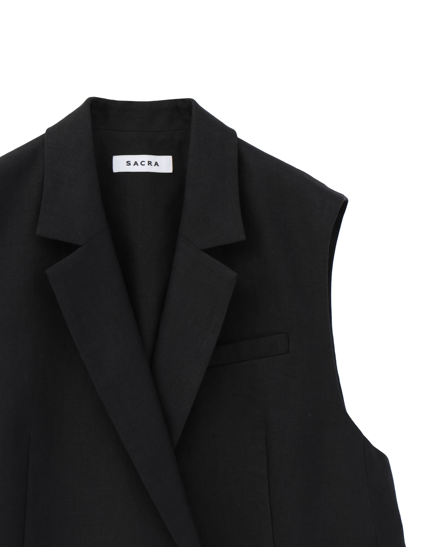 LINEN TWILL GILET