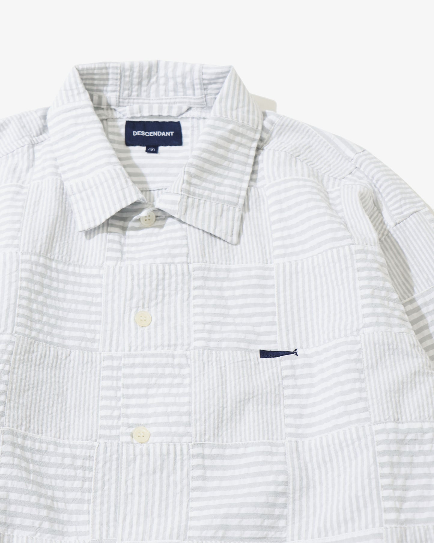 MILPITAS PATCHWORK LS SHIRT  GRAY