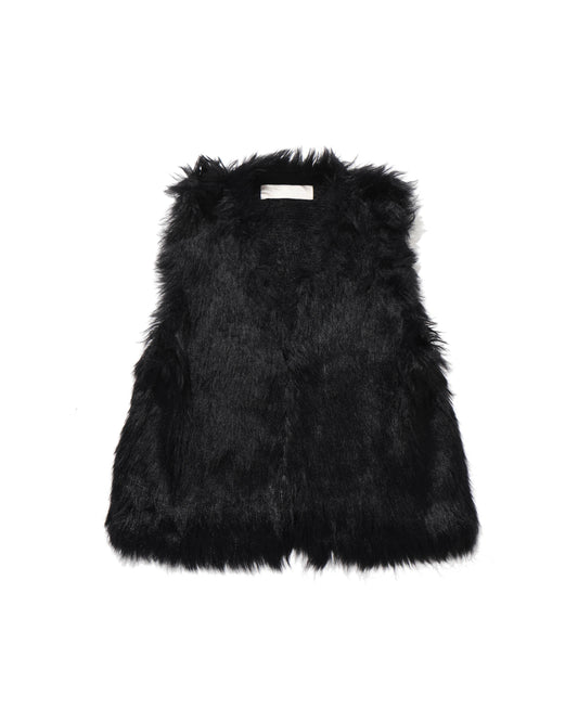 shaggy knit 2way vest