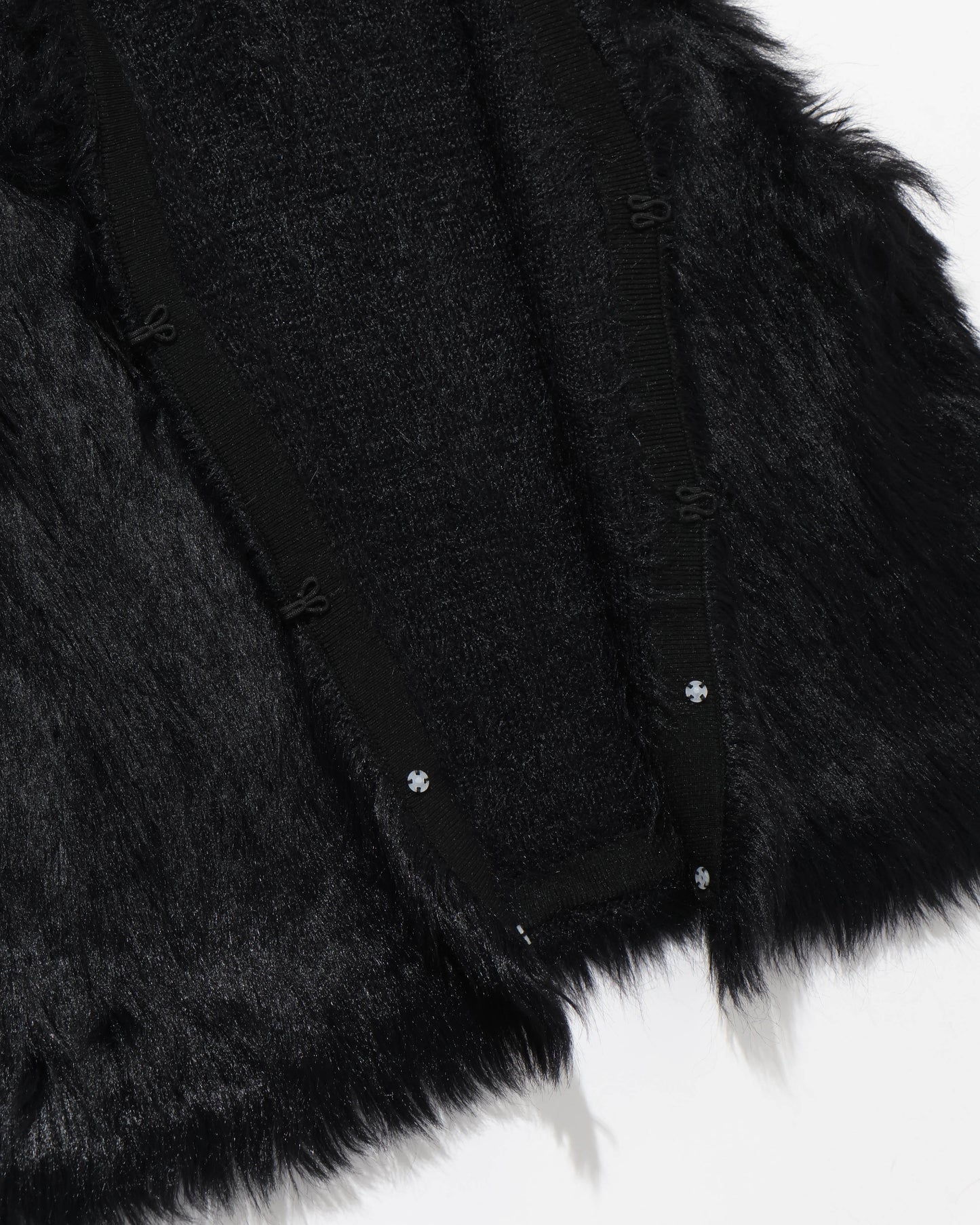 shaggy knit 2way vest