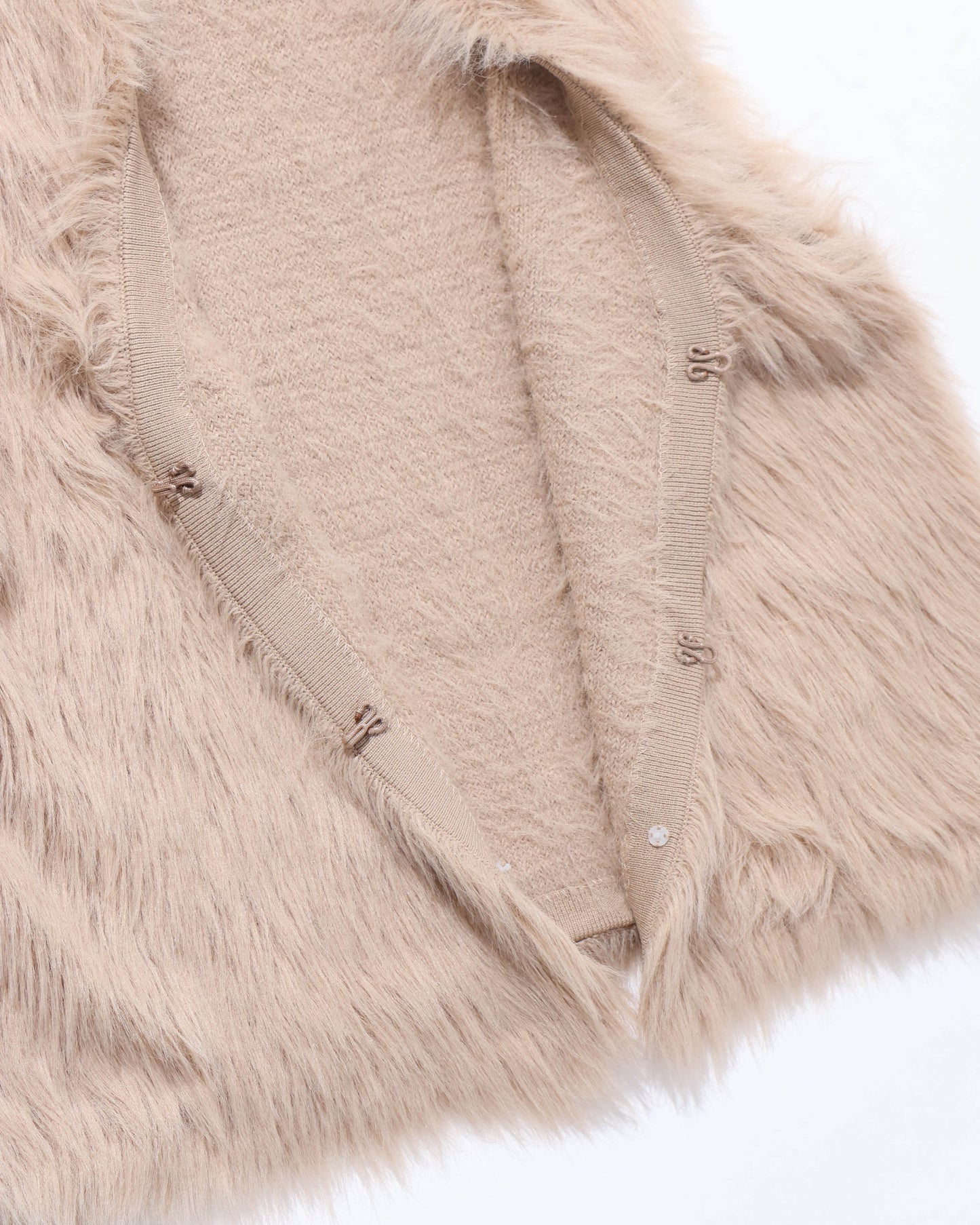 shaggy knit 2way vest