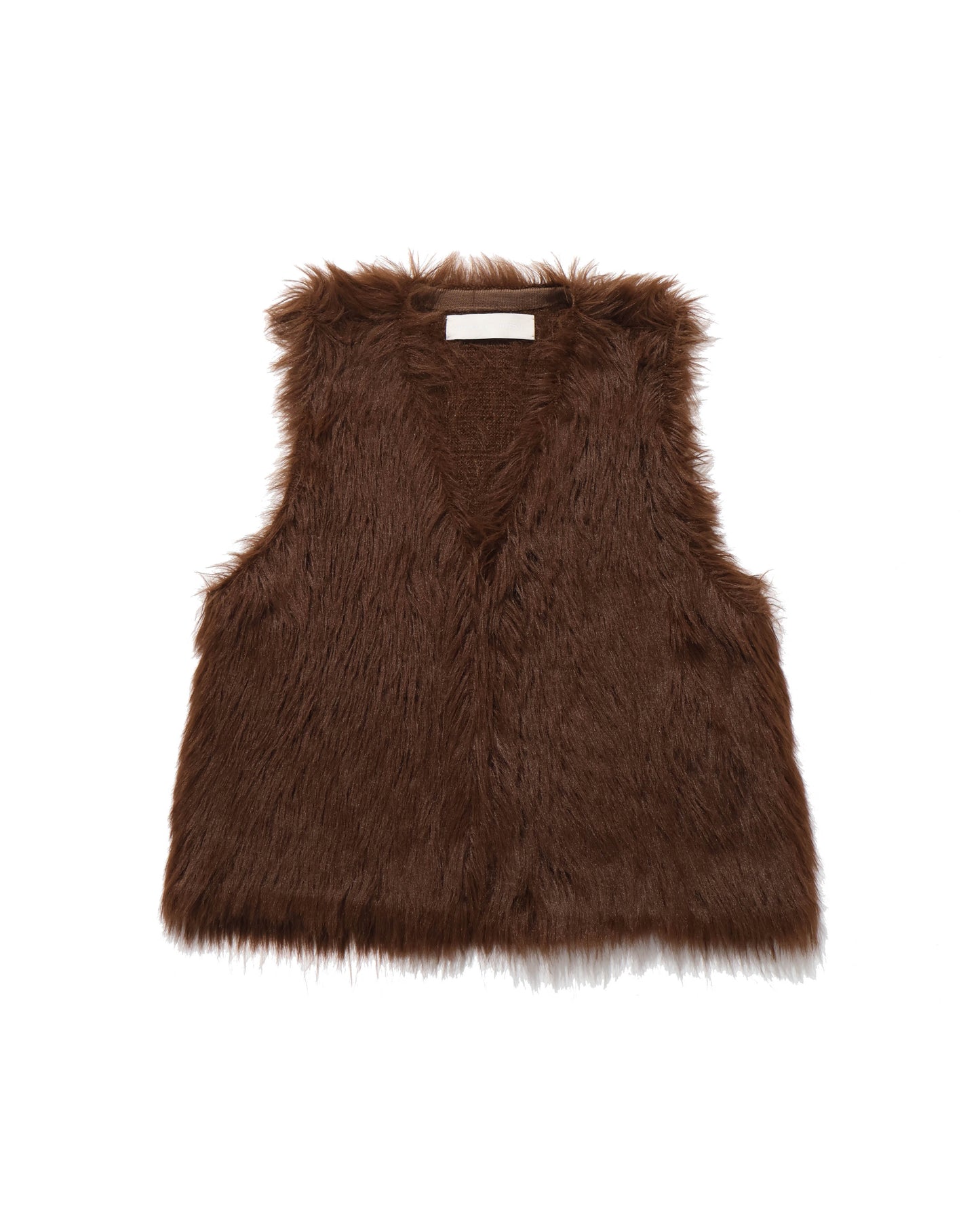 shaggy knit 2way vest