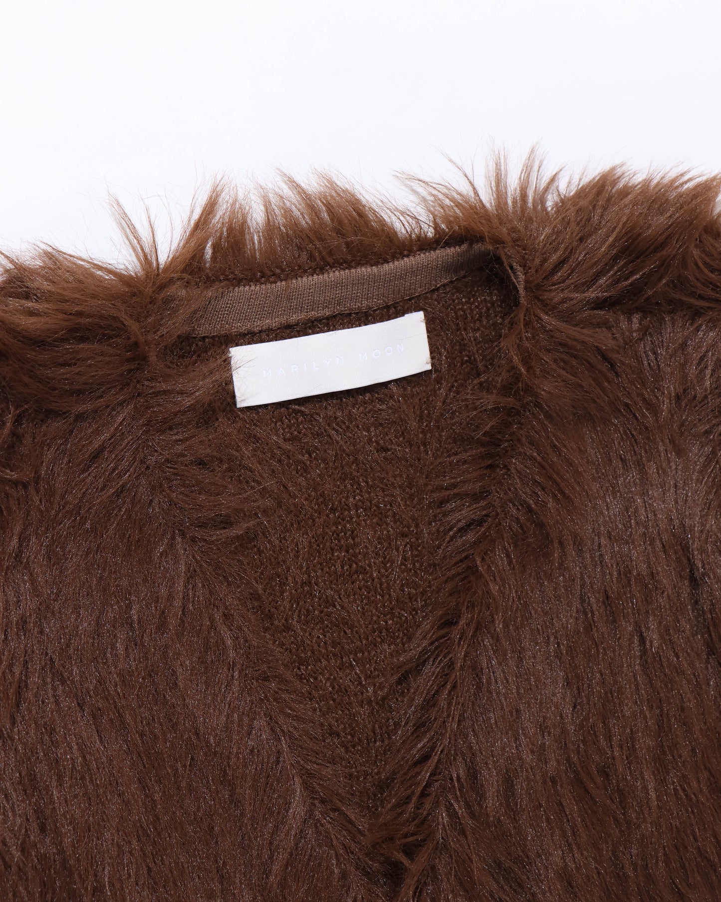 shaggy knit 2way vest