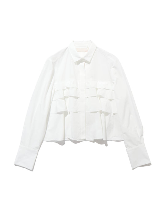 layered raffle blouse