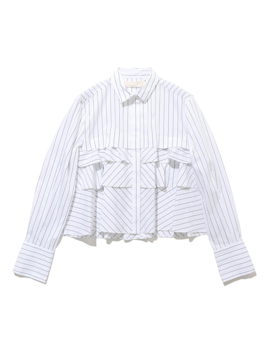 layered raffle blouse