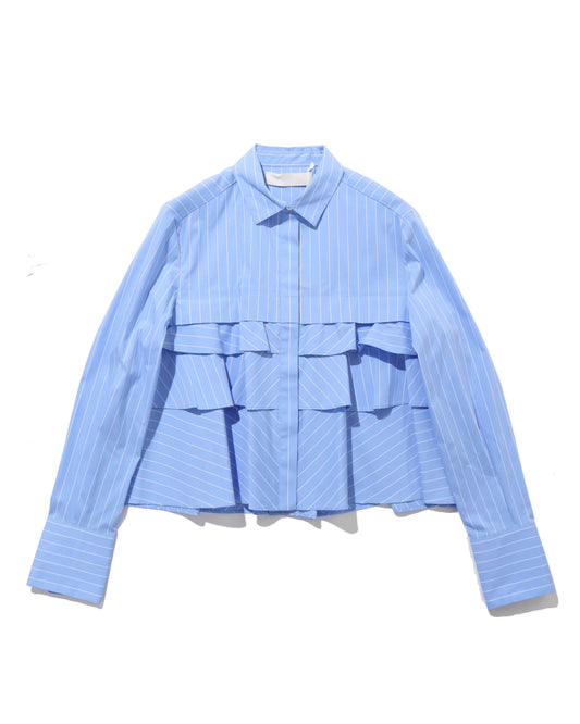 layered raffle blouse