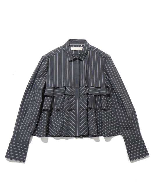 layered raffle blouse