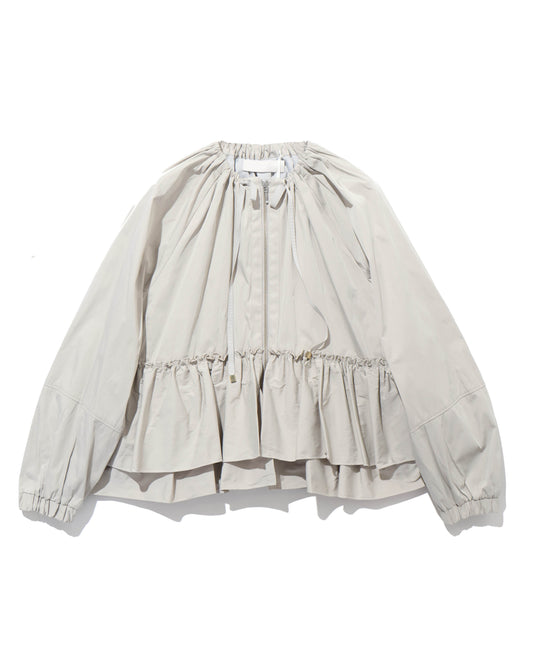 spiral taffeta raffle blouson