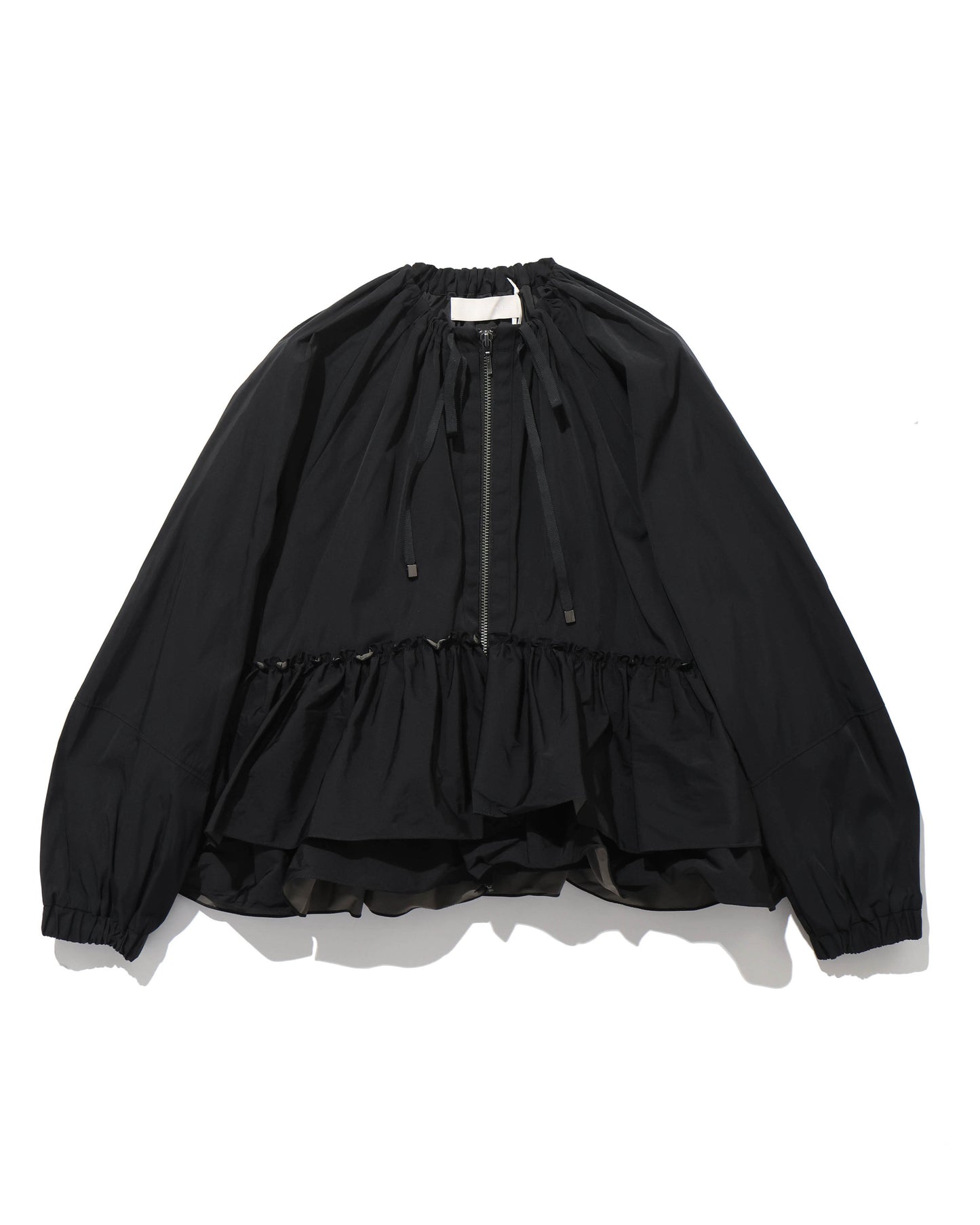 spiral taffeta raffle blouson
