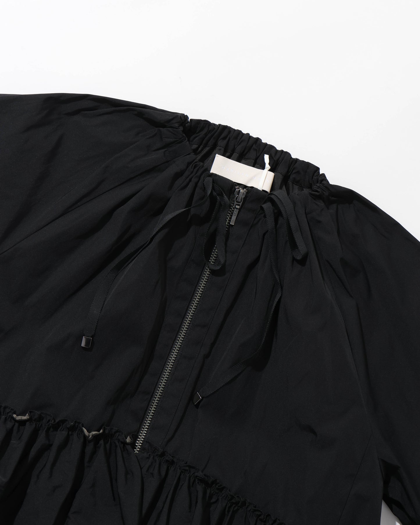 spiral taffeta raffle blouson