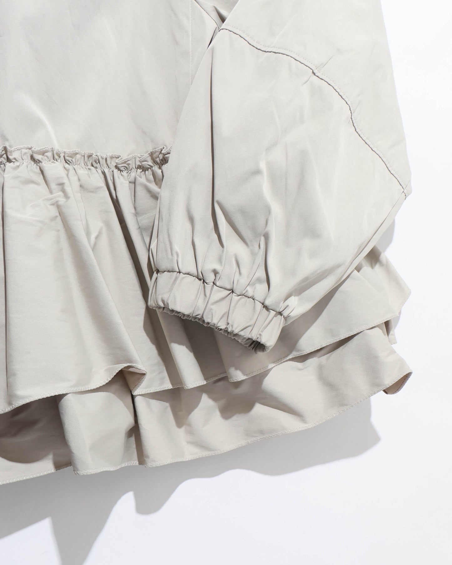 spiral taffeta raffle blouson