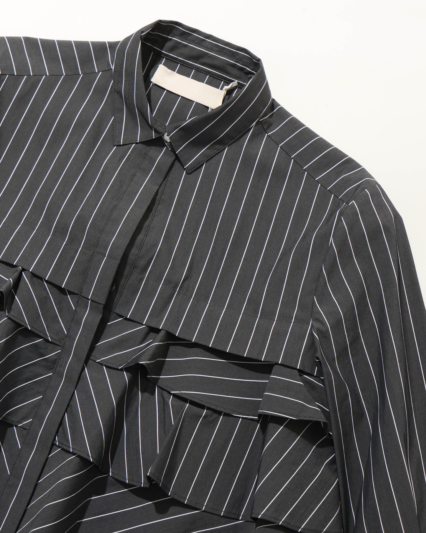 layered raffle blouse