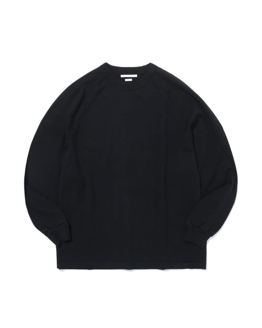 Co/Silk Nep Raglan Tee BlackNavy