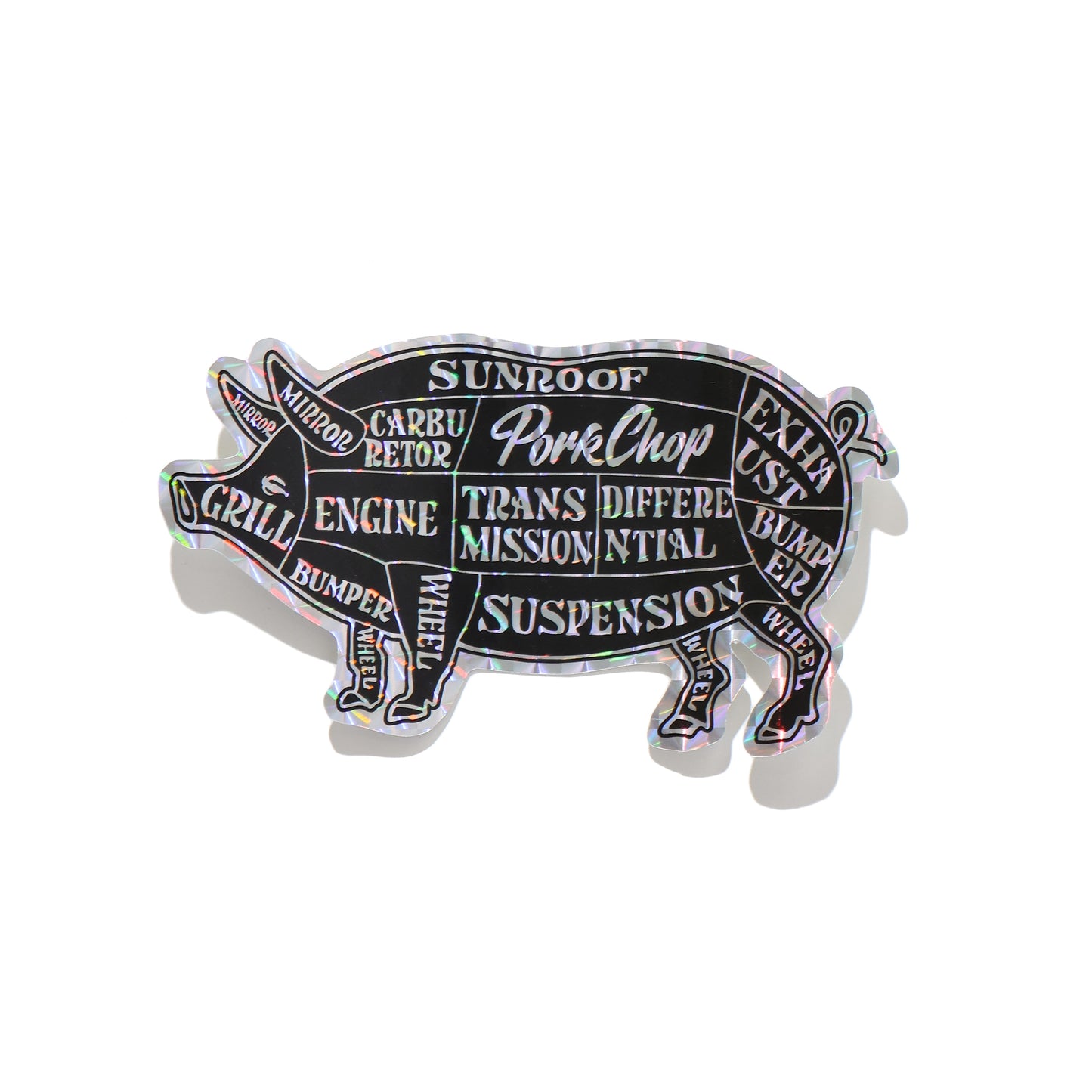 HOLOGRAM PORK STICKER