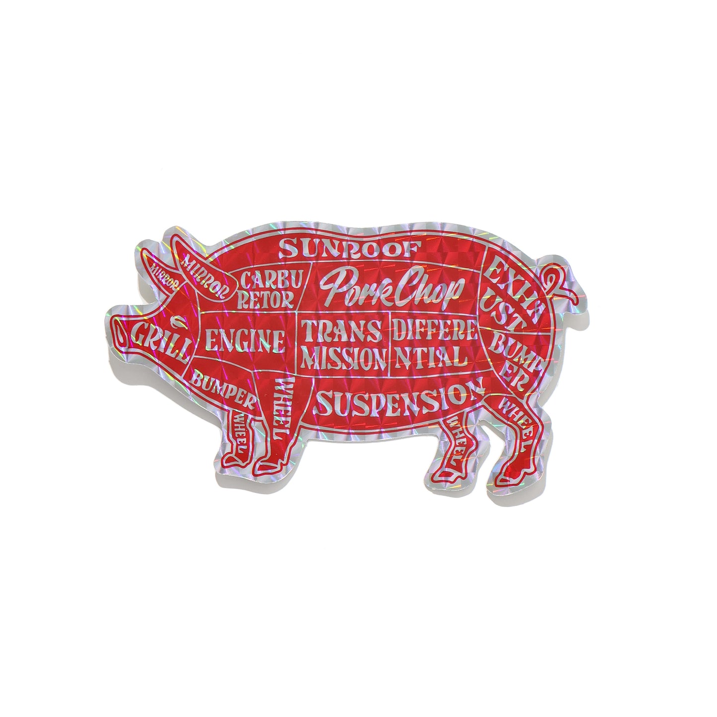 HOLOGRAM PORK STICKER