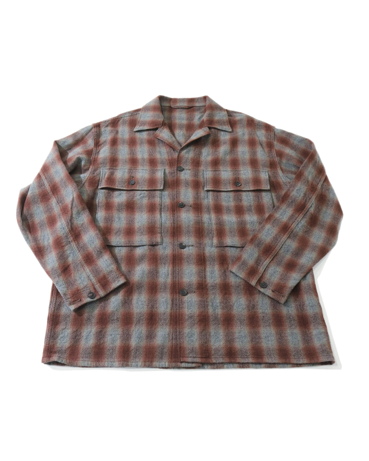 Alpaca Wool Field Shirt Jacket GREY