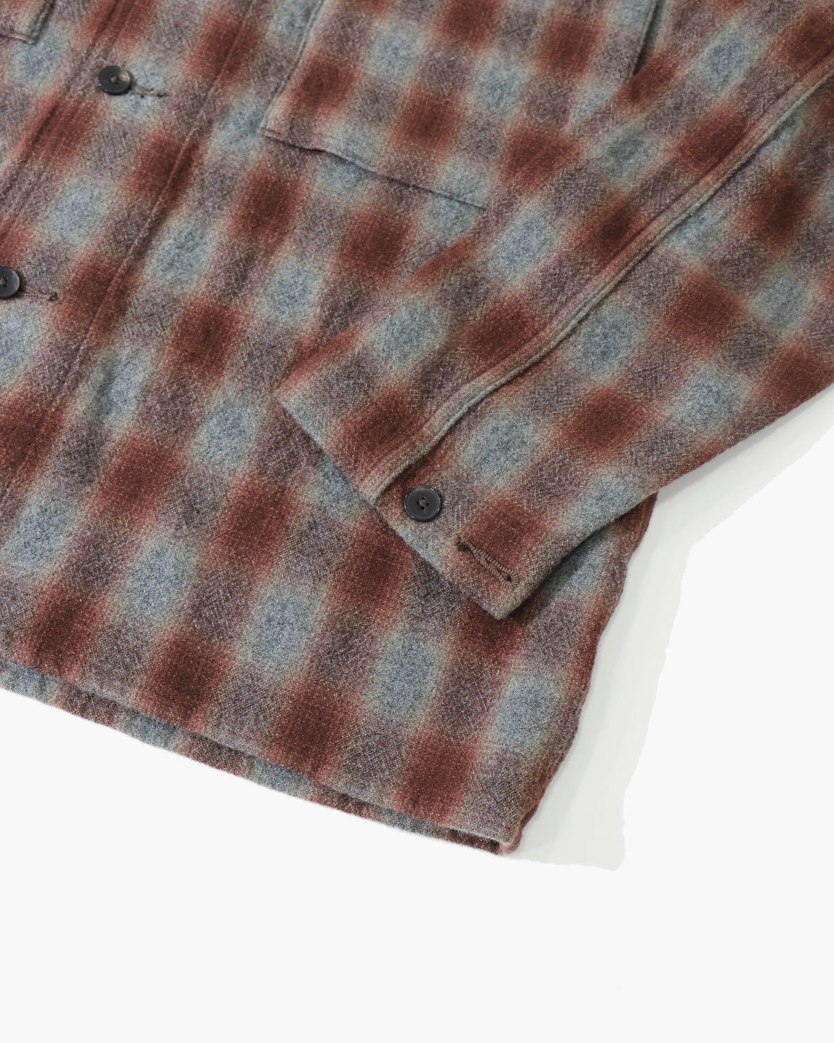 Alpaca Wool Field Shirt Jacket GREY