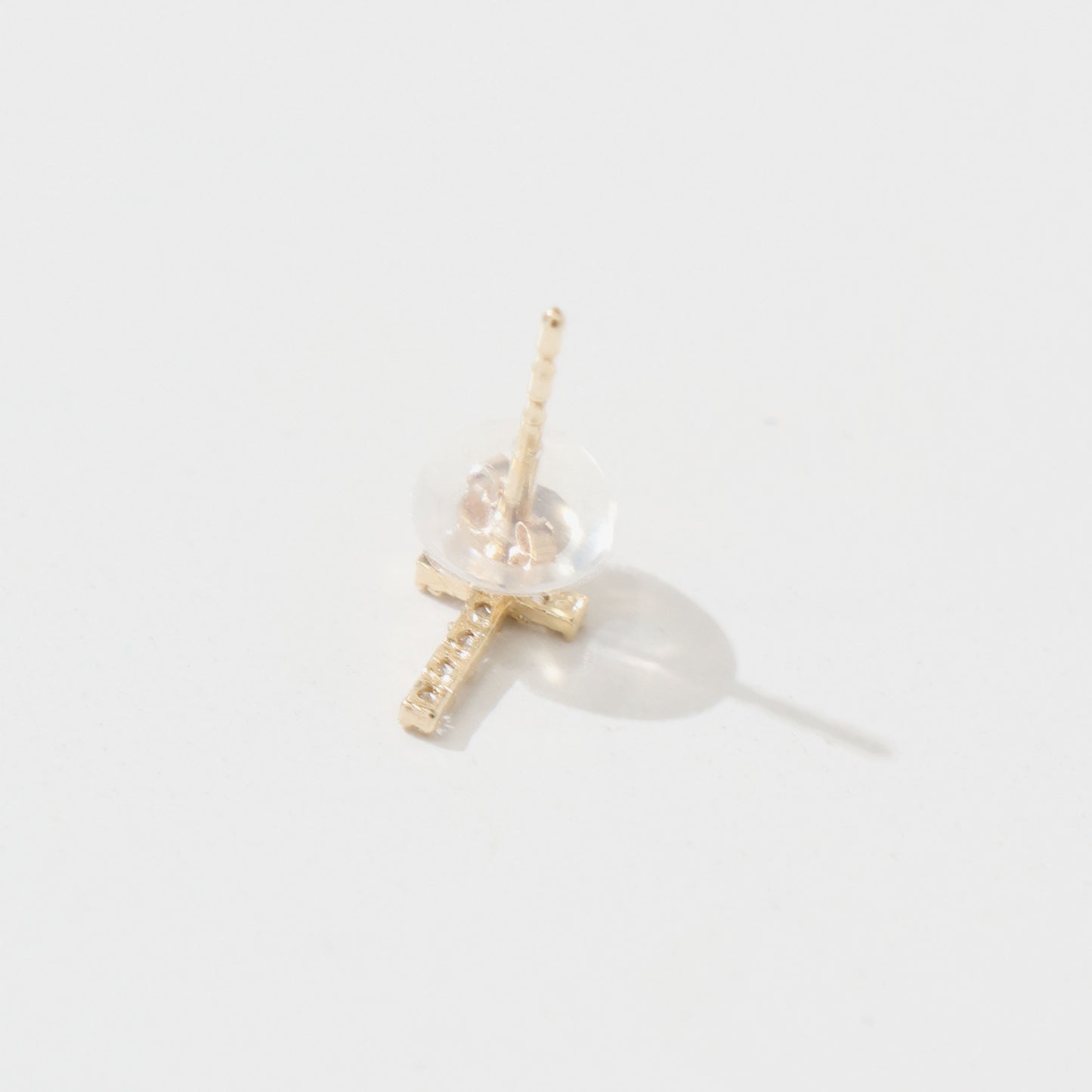 14K クロスピアス