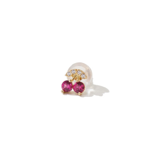14K チェリーピアス