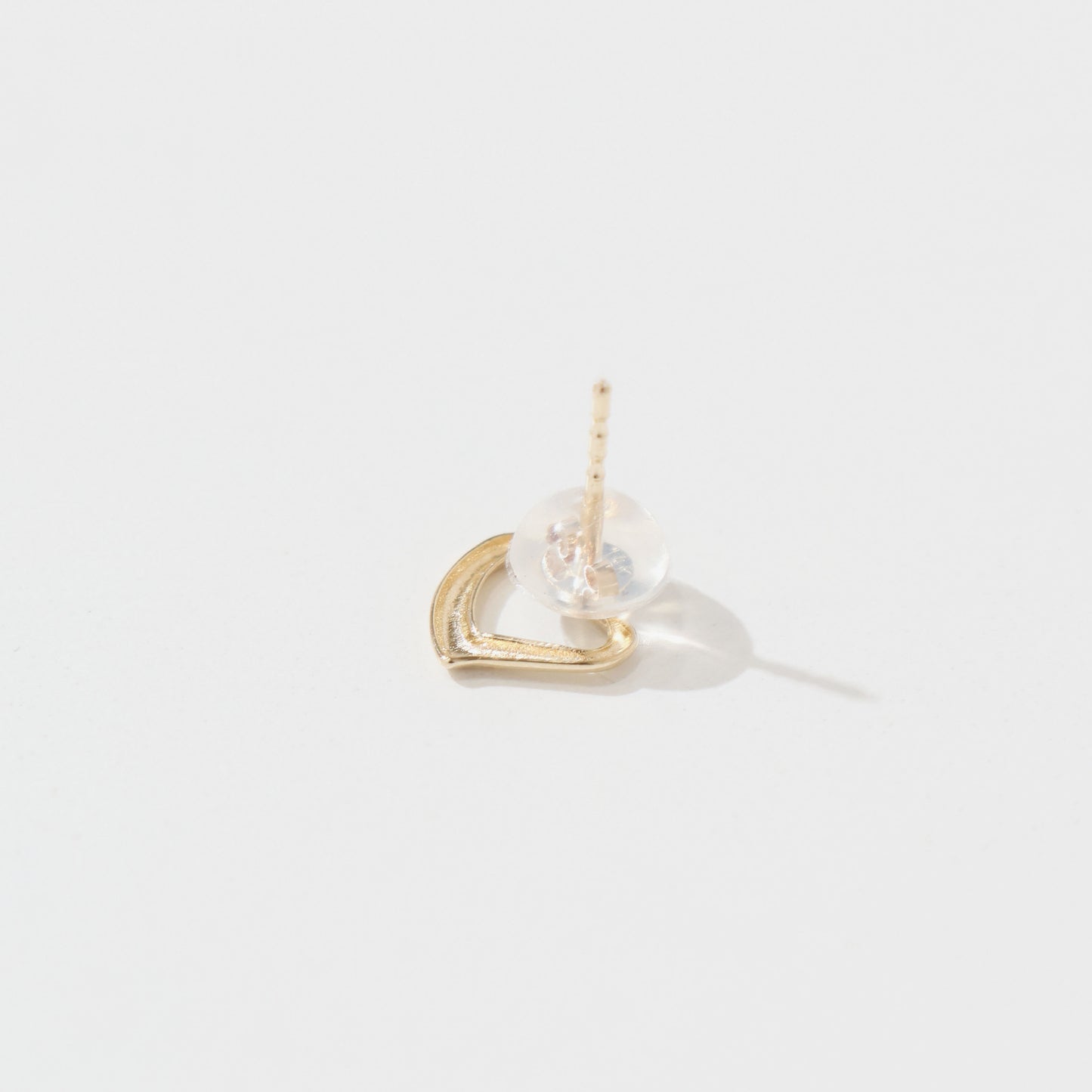 14K オープンハートピアス