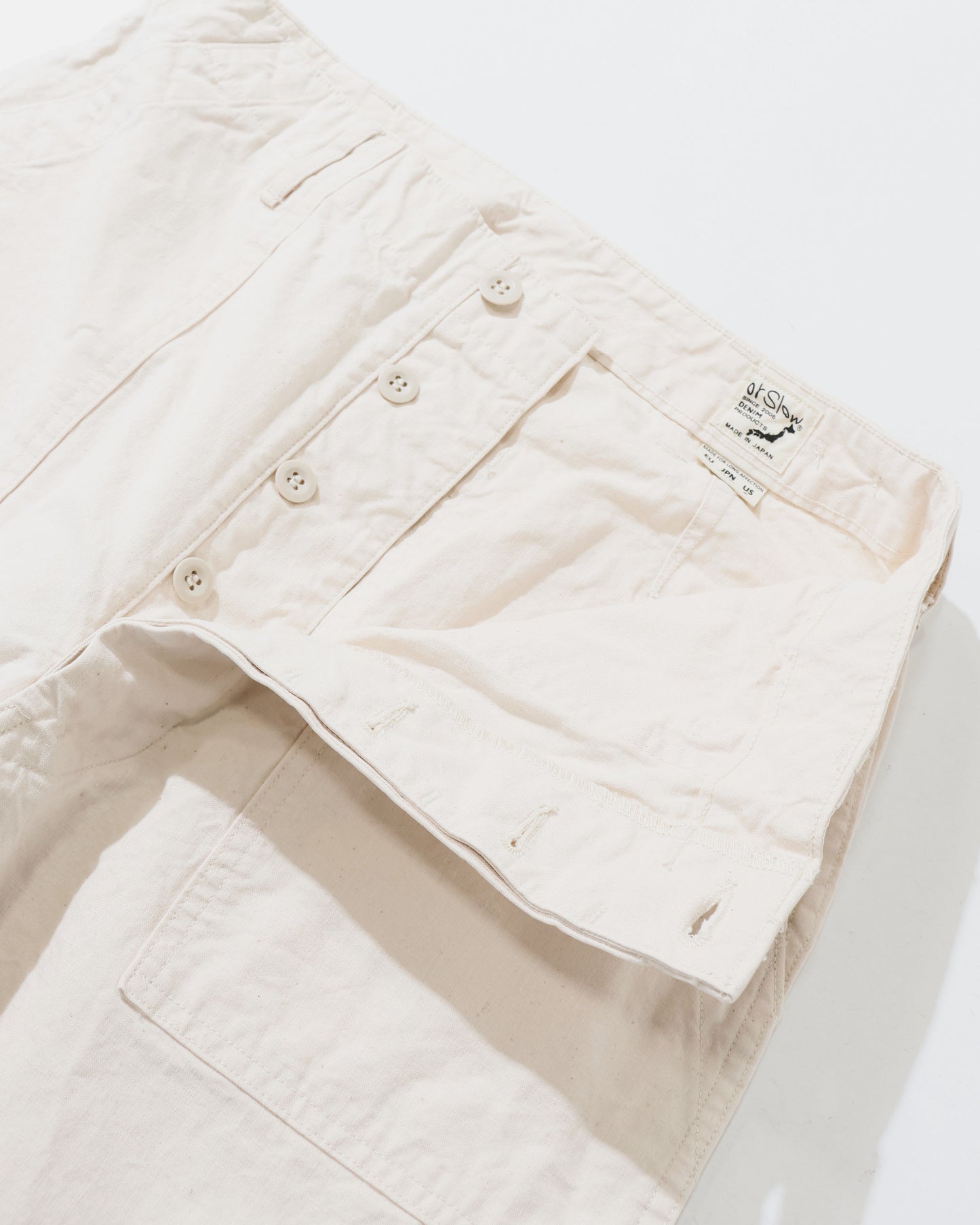 SUMMER FATIGUE PANTS ECRU