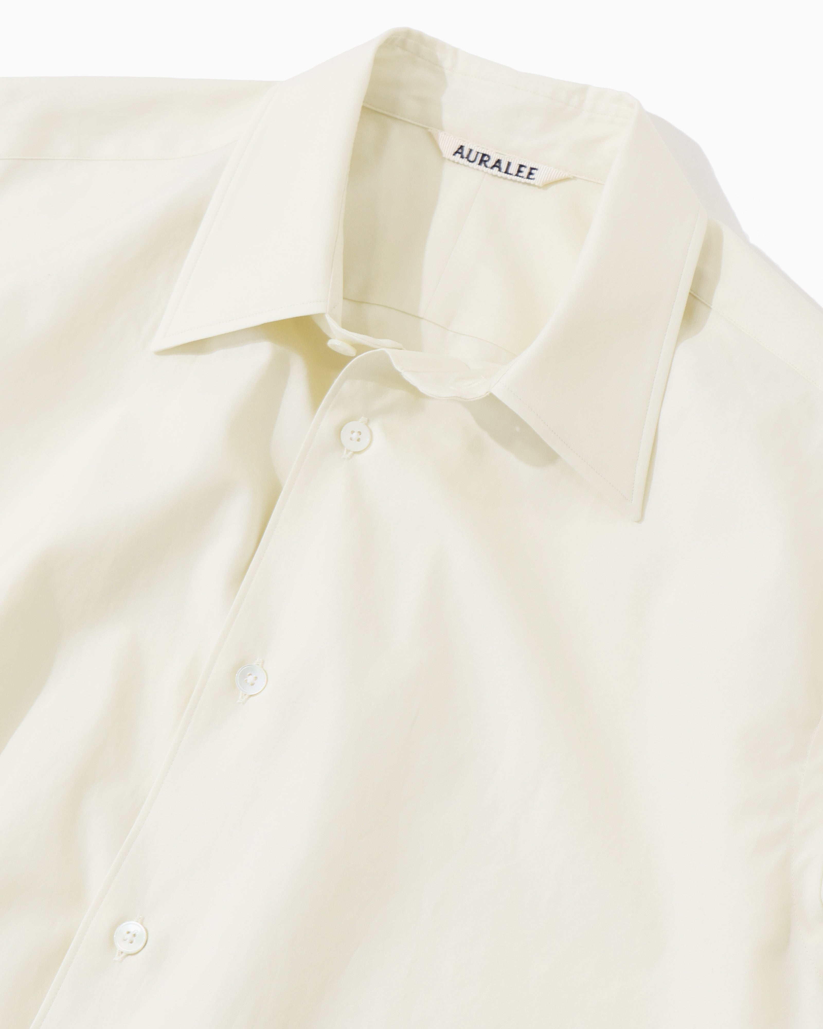 WASHED FINX TWILL SHIRT VANILLA – TIME AFTER TIME