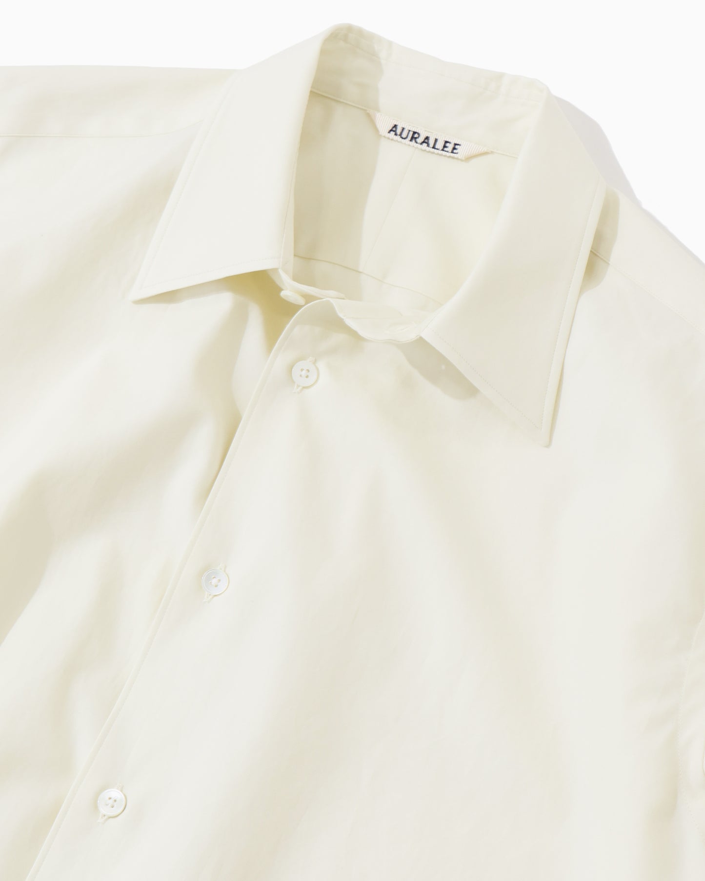WASHED FINX TWILL SHIRT VANILLA