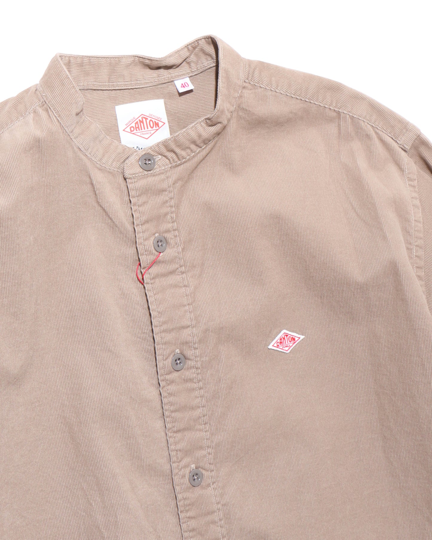 BAND COLLAR SHIRT L/S