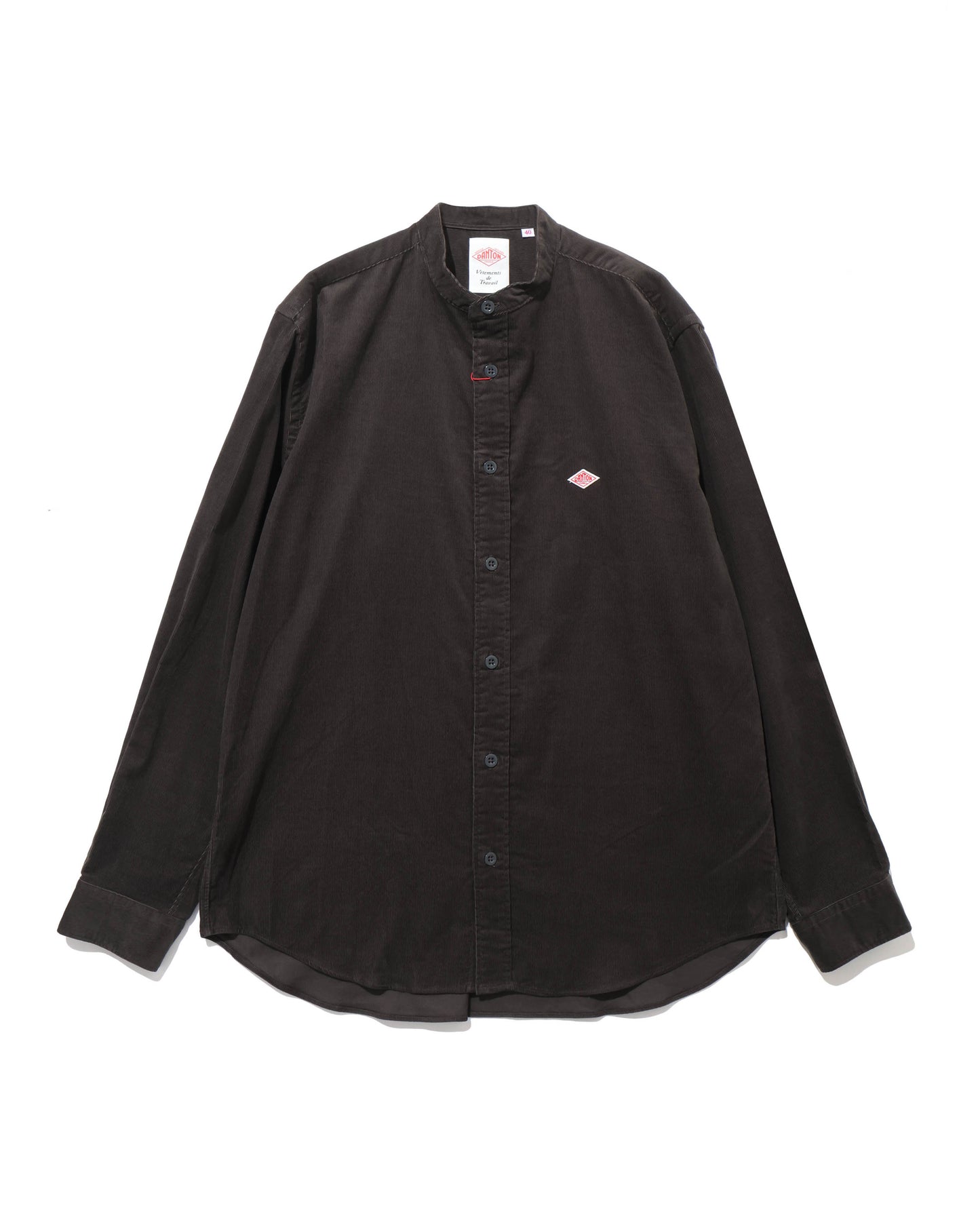 BAND COLLAR SHIRT L/S