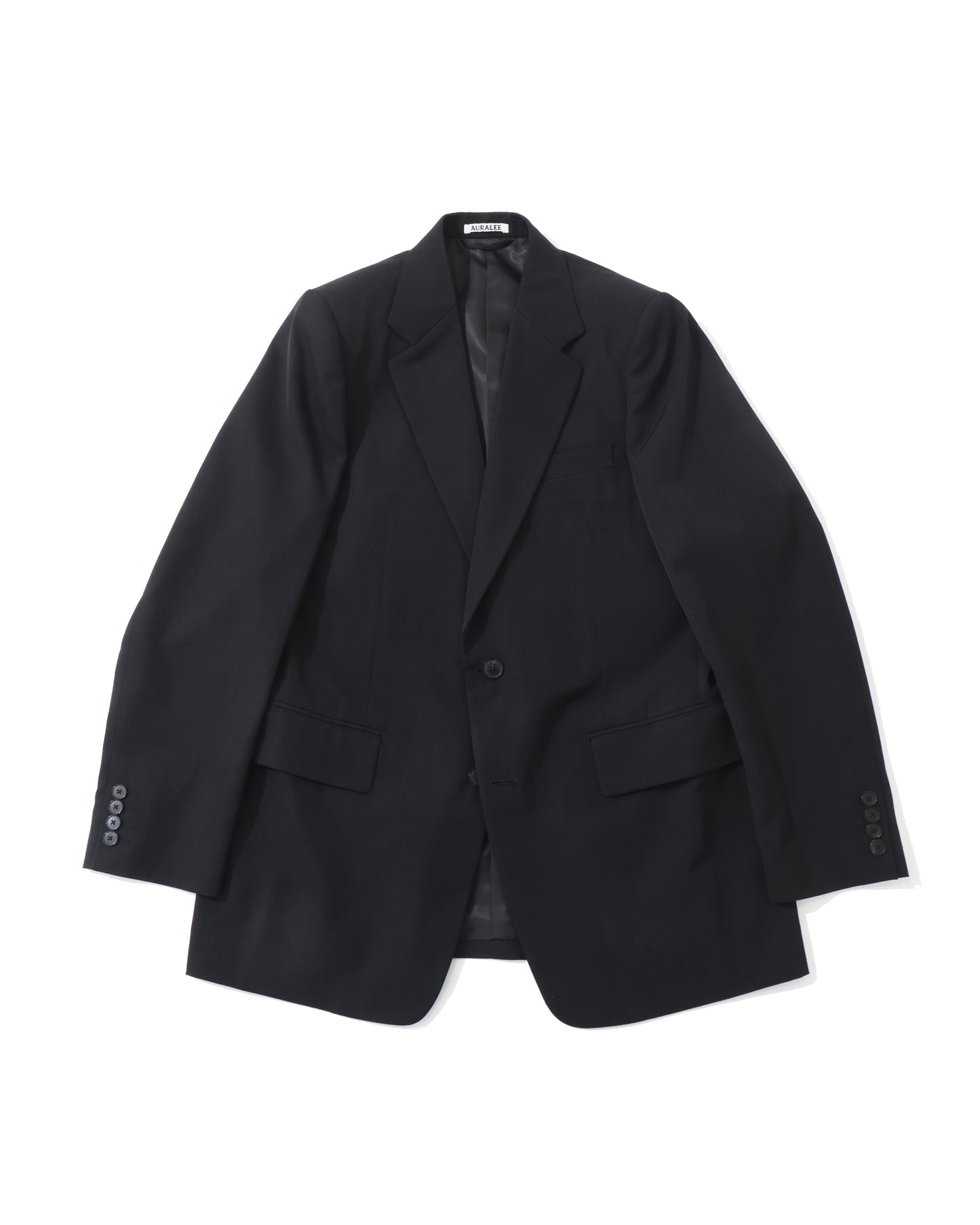 LIGHT WOOL MAX GABARDINE JACKET TOP BLACK