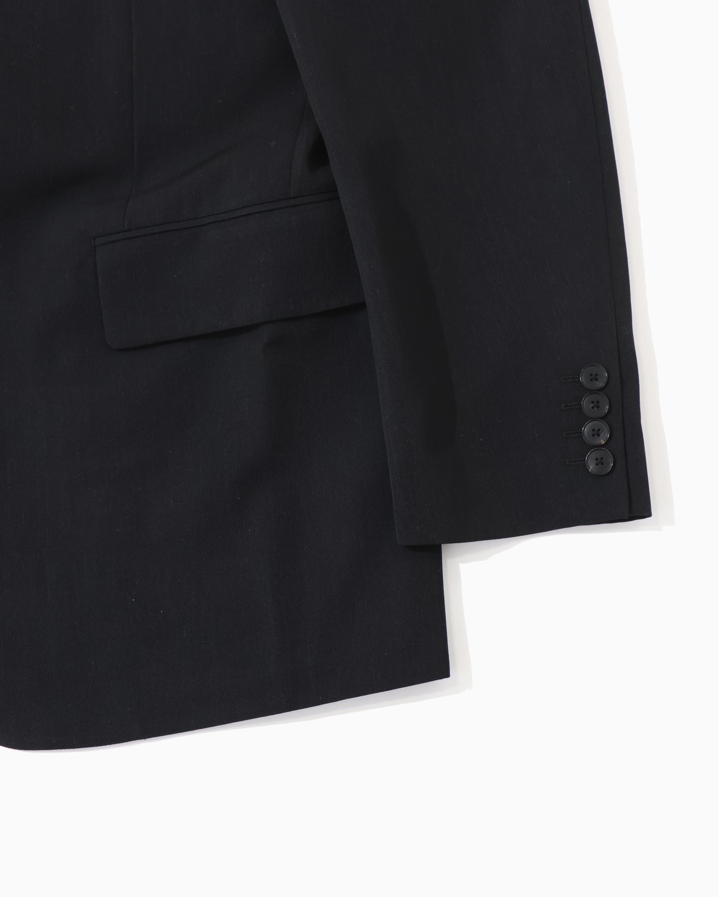 LIGHT WOOL MAX GABARDINE JACKET TOP BLACK