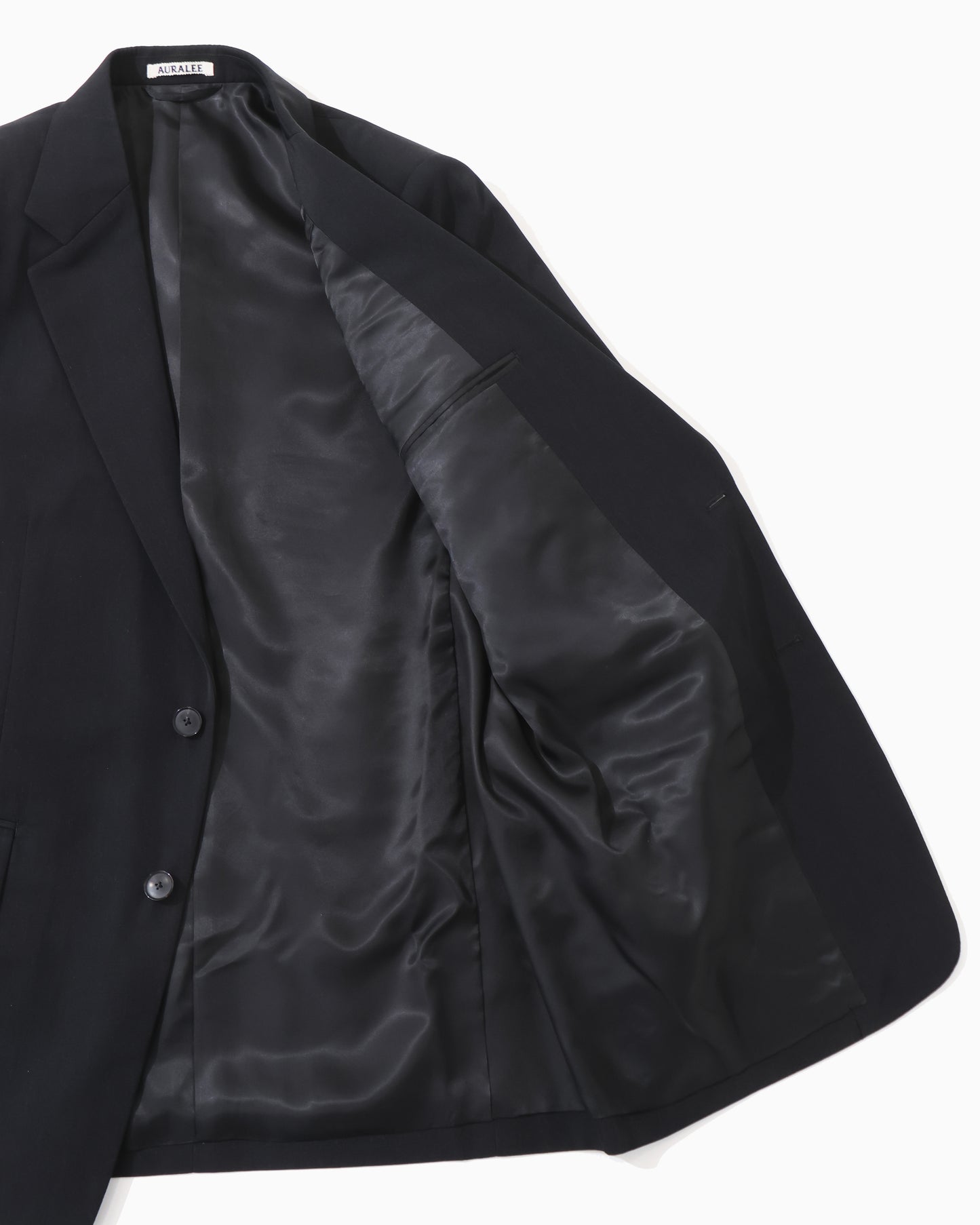 LIGHT WOOL MAX GABARDINE JACKET TOP BLACK