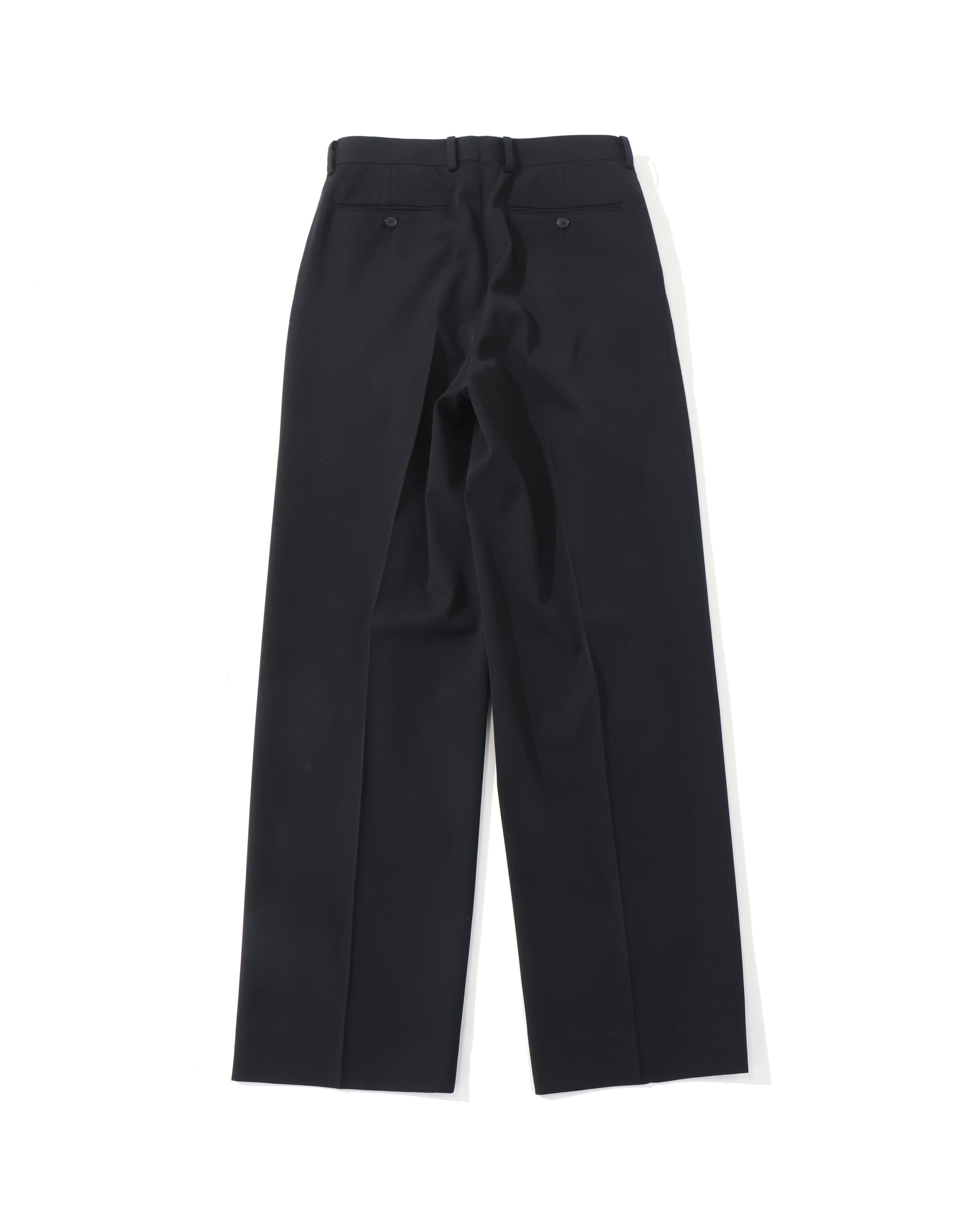 LIGHT WOOL MAX GABARDINE TWO-TUCK SLACKS TOP BLACK – TIME AFTER TIME