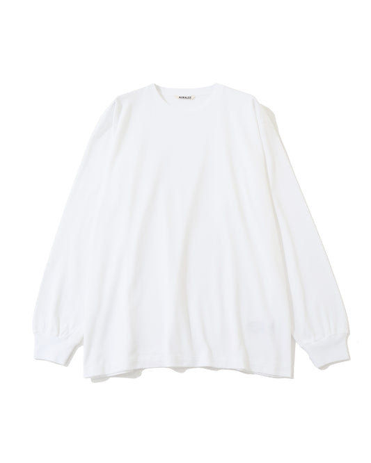 LUSTER PLAITING L/S TEE WHITE