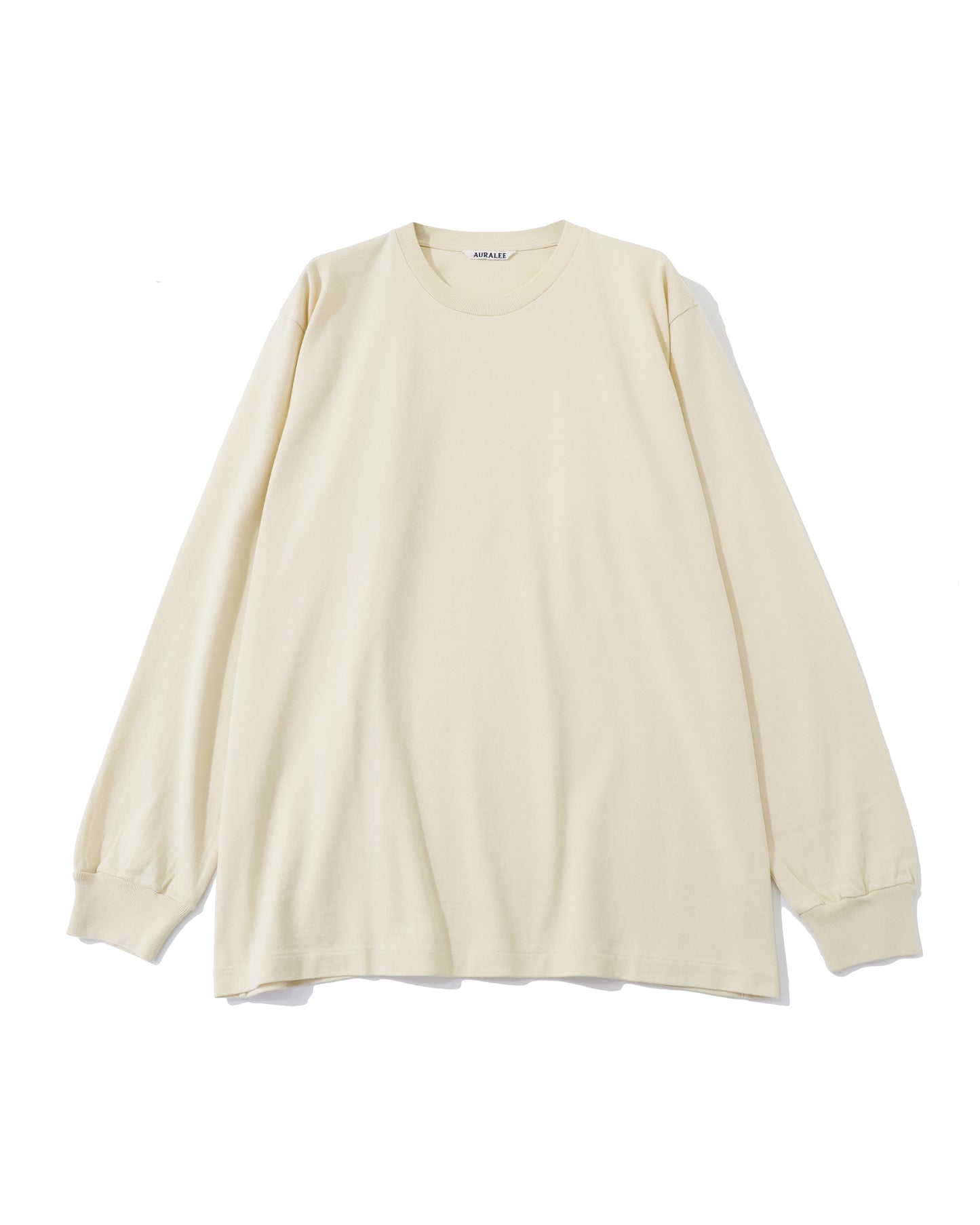 LUSTER PLAITING L/S TEE IVORY BEIGE
