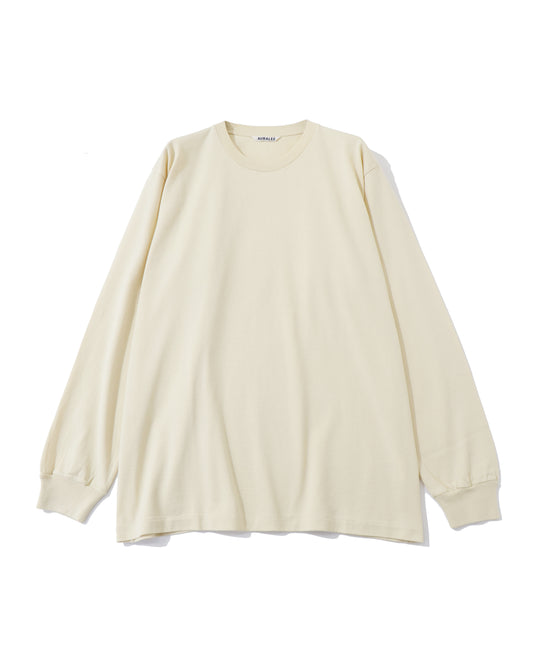 LUSTER PLAITING L/S TEE IVORY BEIGE