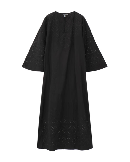 reverse applique kaftan dress
