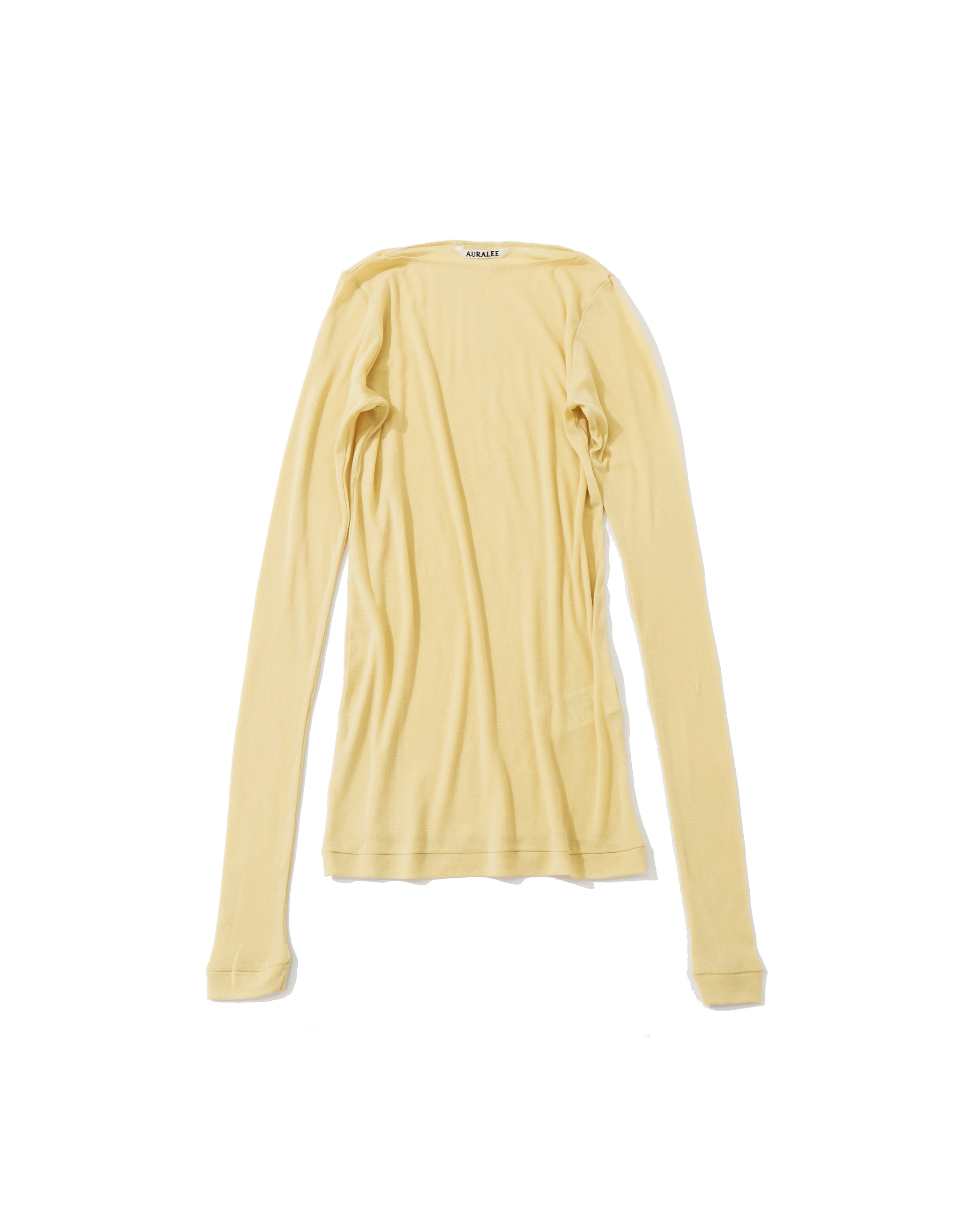 SUPER HIGH GAUGE SHEER RIB BOAT NECK L/S TEE – TIME AFTER TIME