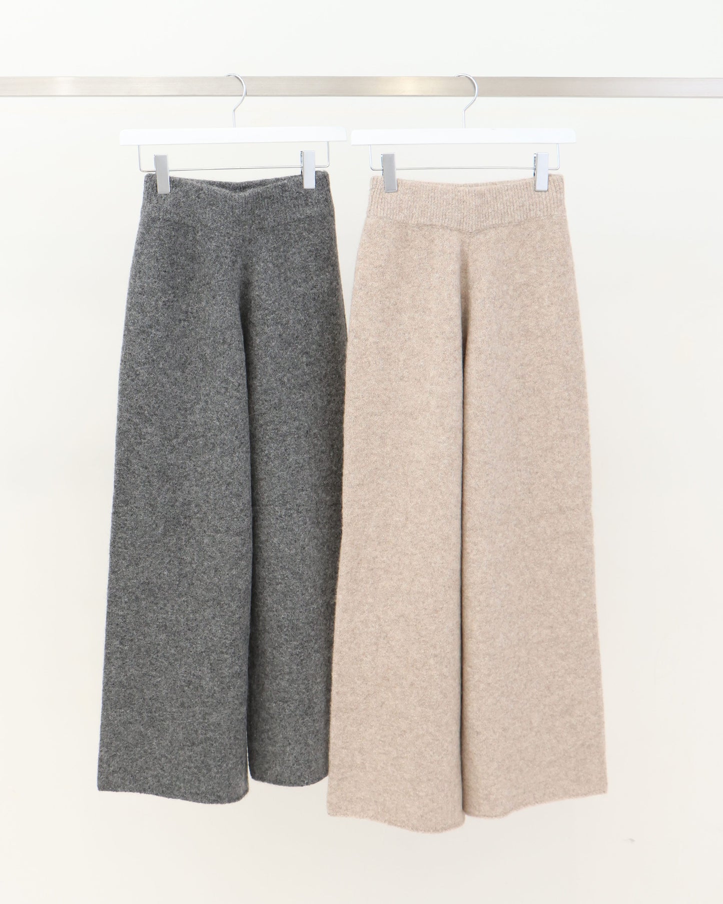 shaggy alpaca knit pants