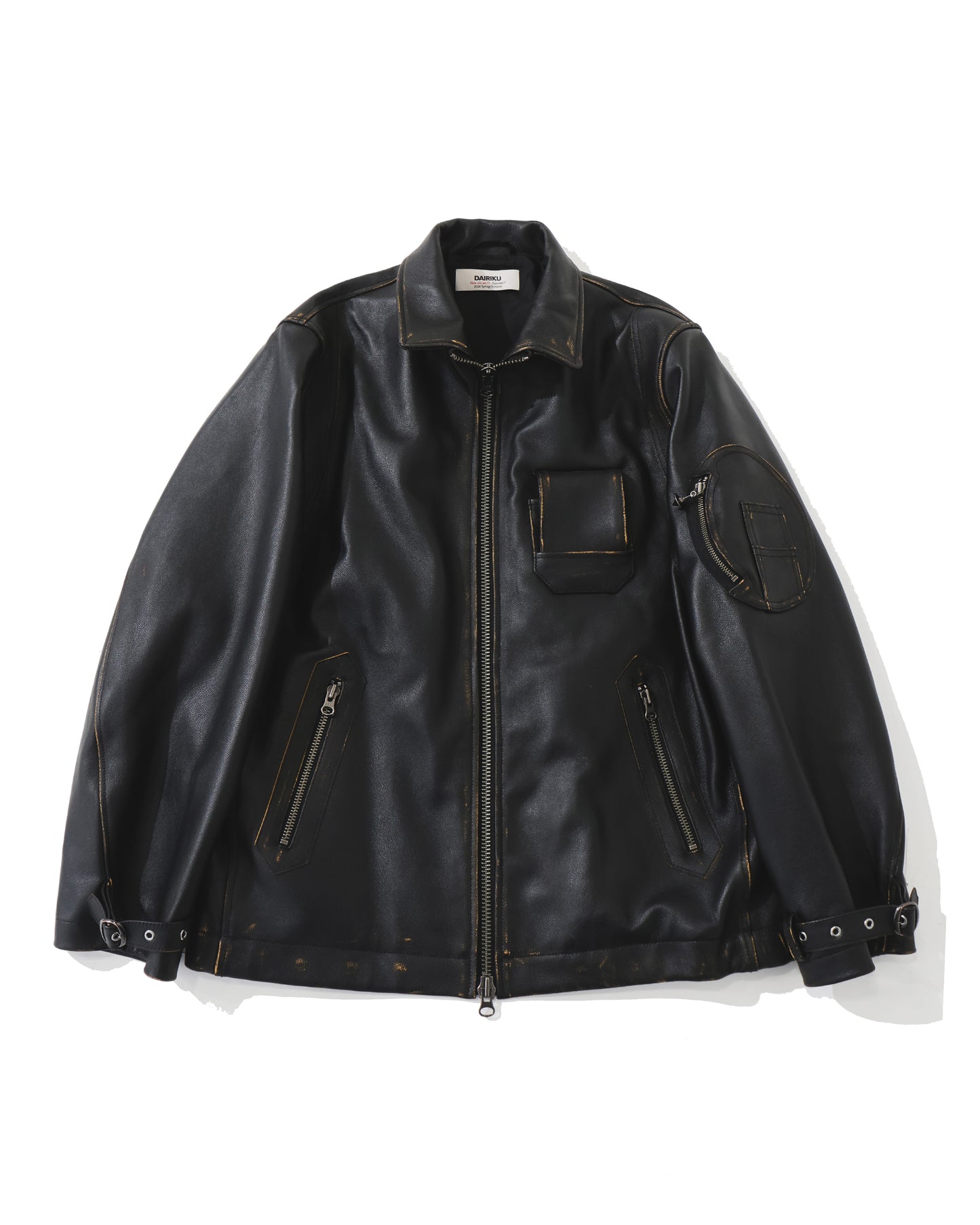 Military Leather Flight Jacket