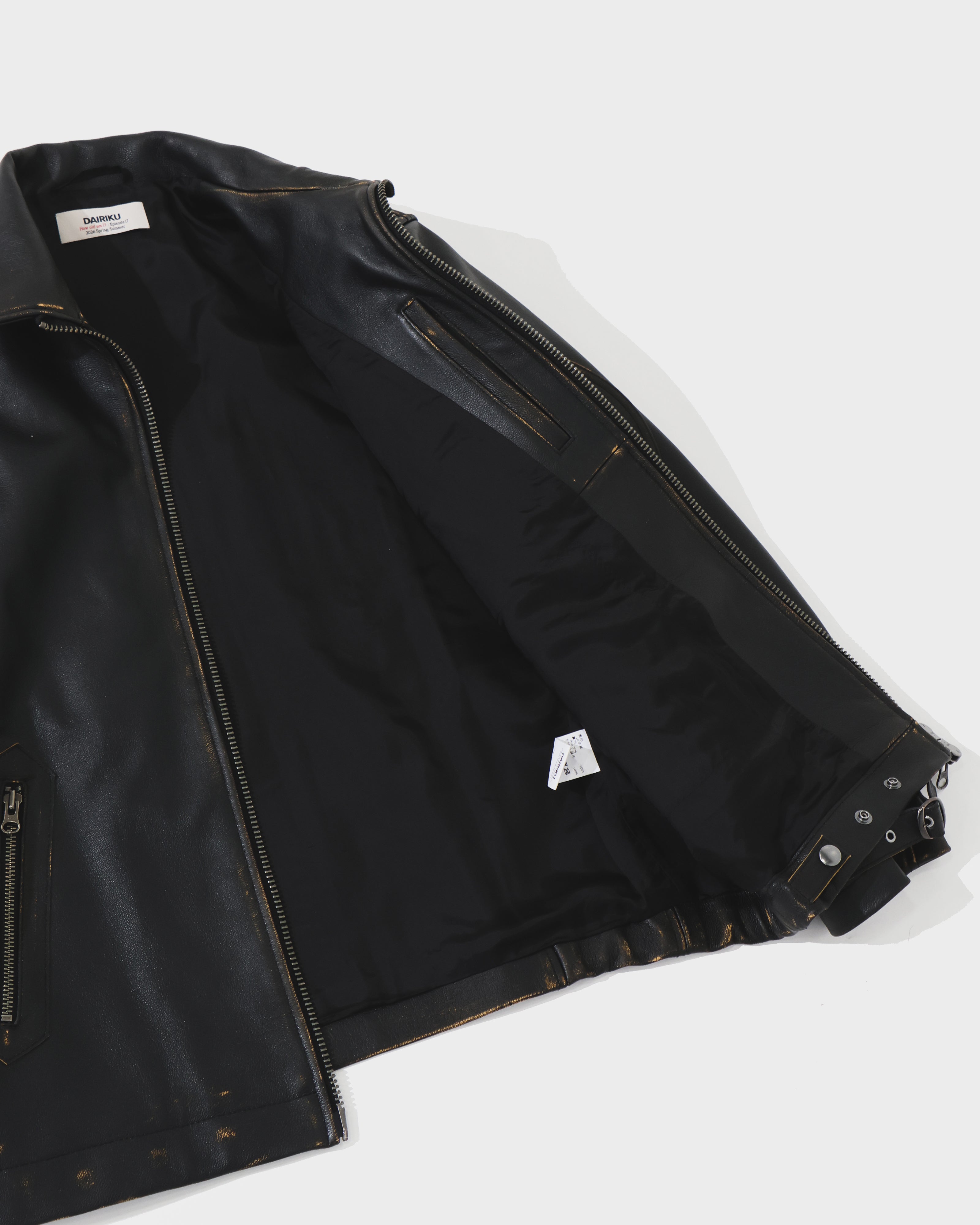 Military Leather Flight Jacket – TIME AFTER TIME