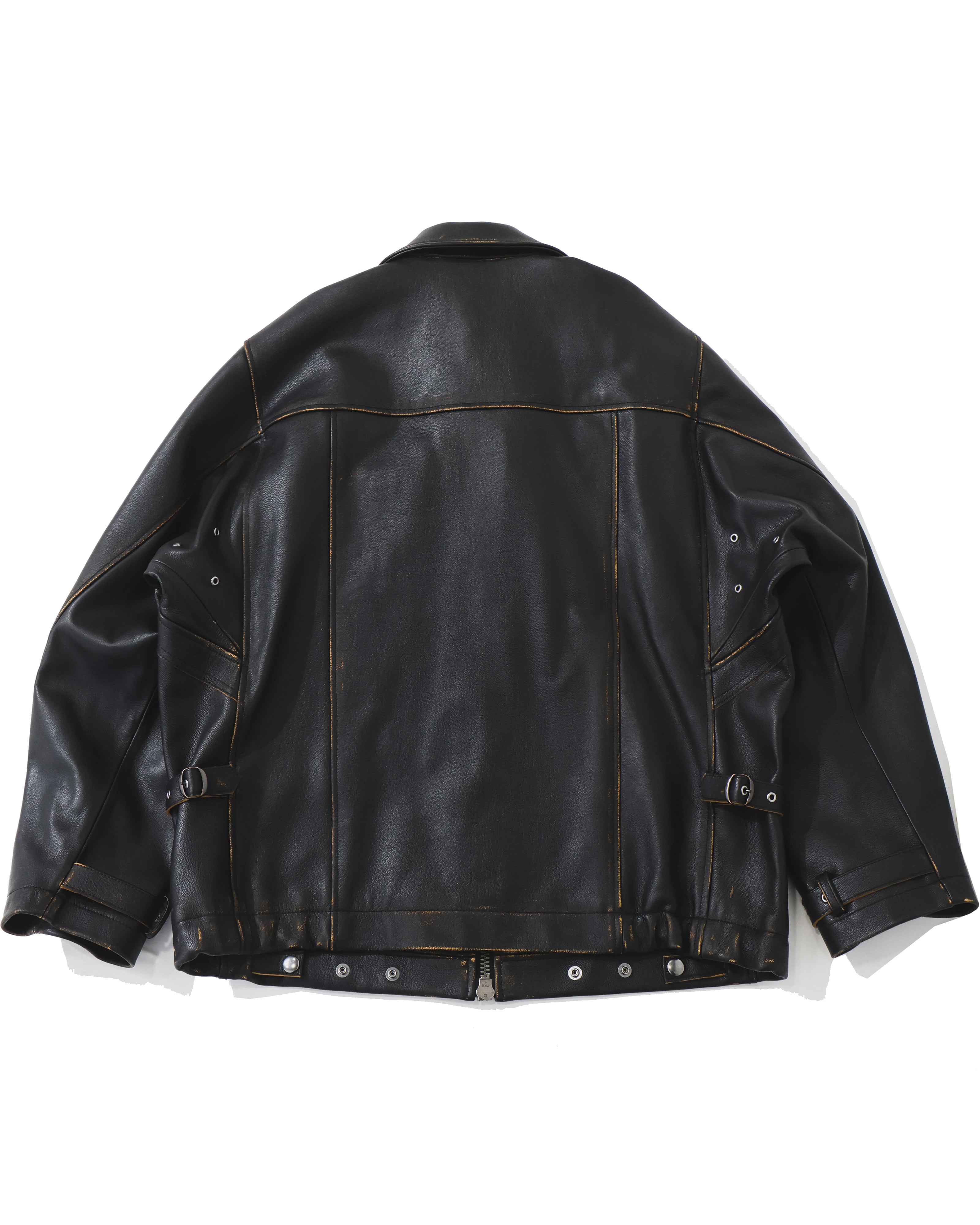 Military Leather Flight Jacket – TIME AFTER TIME