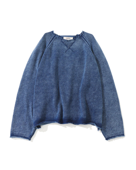 Vintage Washed Pullover Knit Sweater