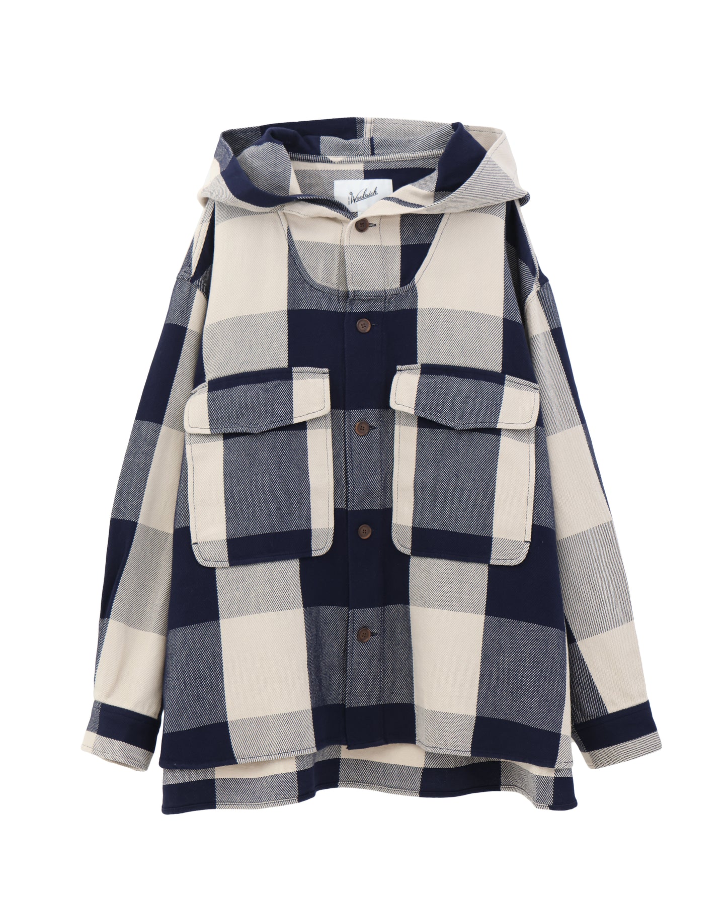 BUFFALO CHECK REGULAR HOODIE SHIRT