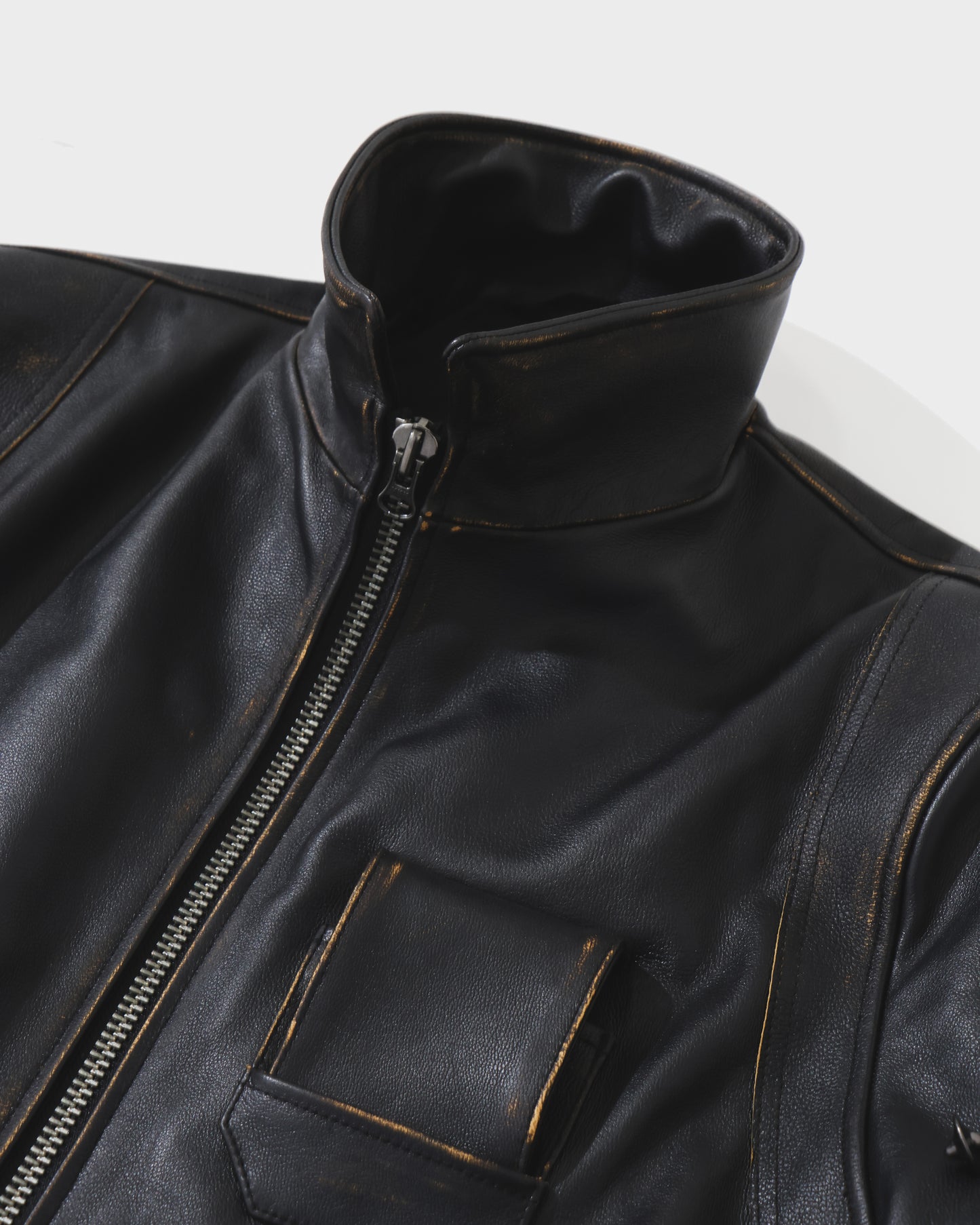 Military Leather Flight Jacket
