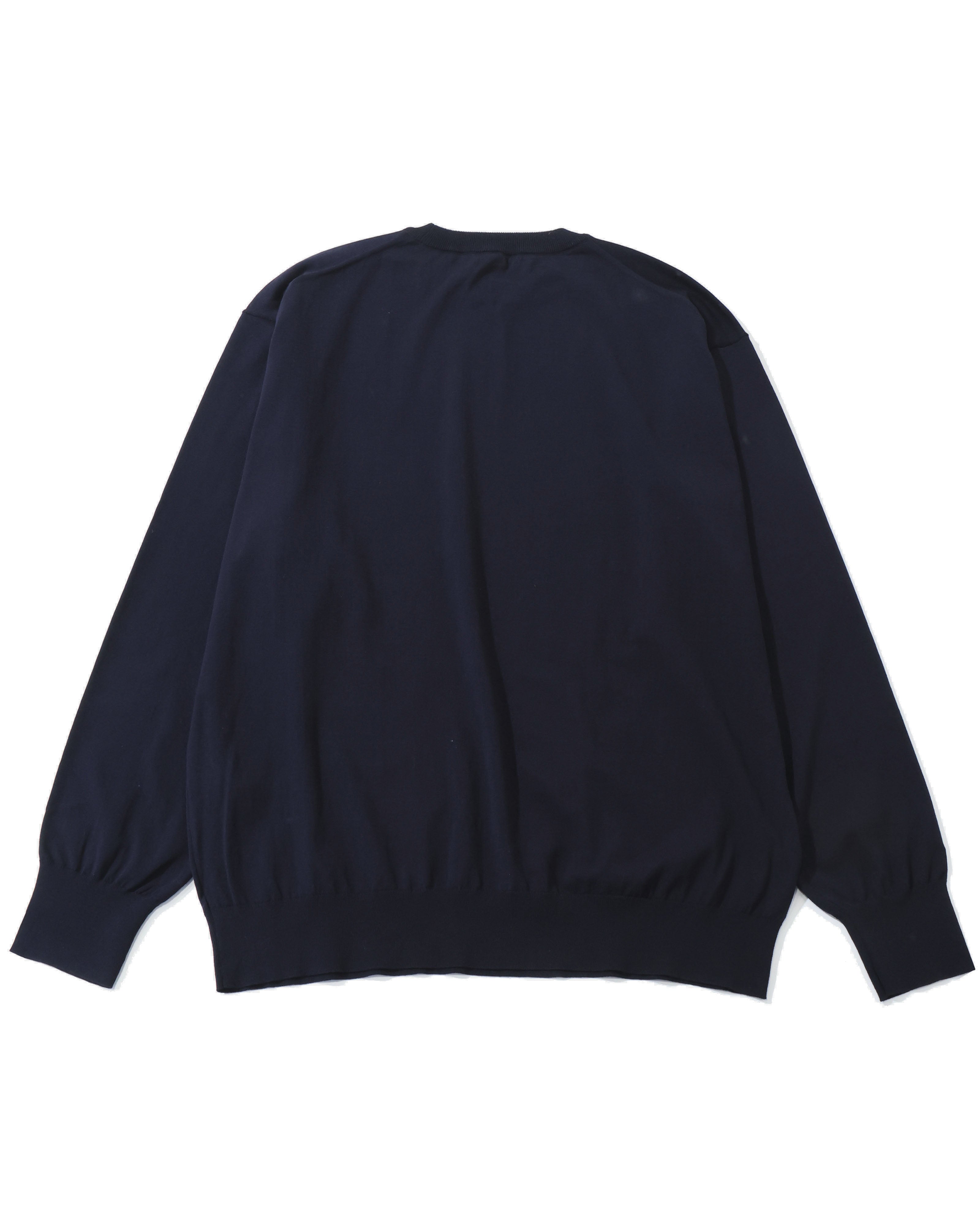 GIZA HIGH GAUGE KNIT P/O DARK NAVY – TIME AFTER TIME