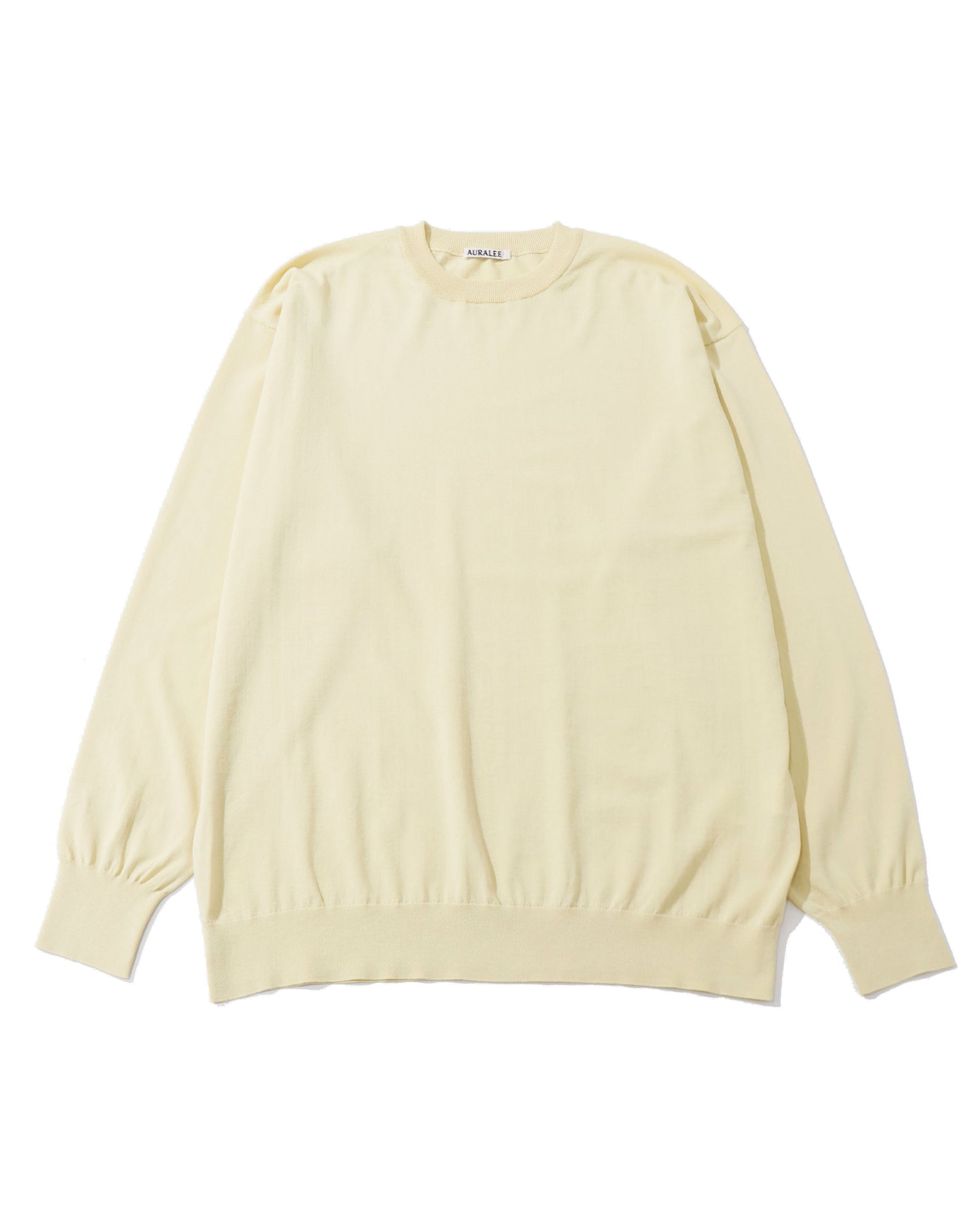 GIZA HIGH GAUGE KNIT P/O YELLOW BEIGE
