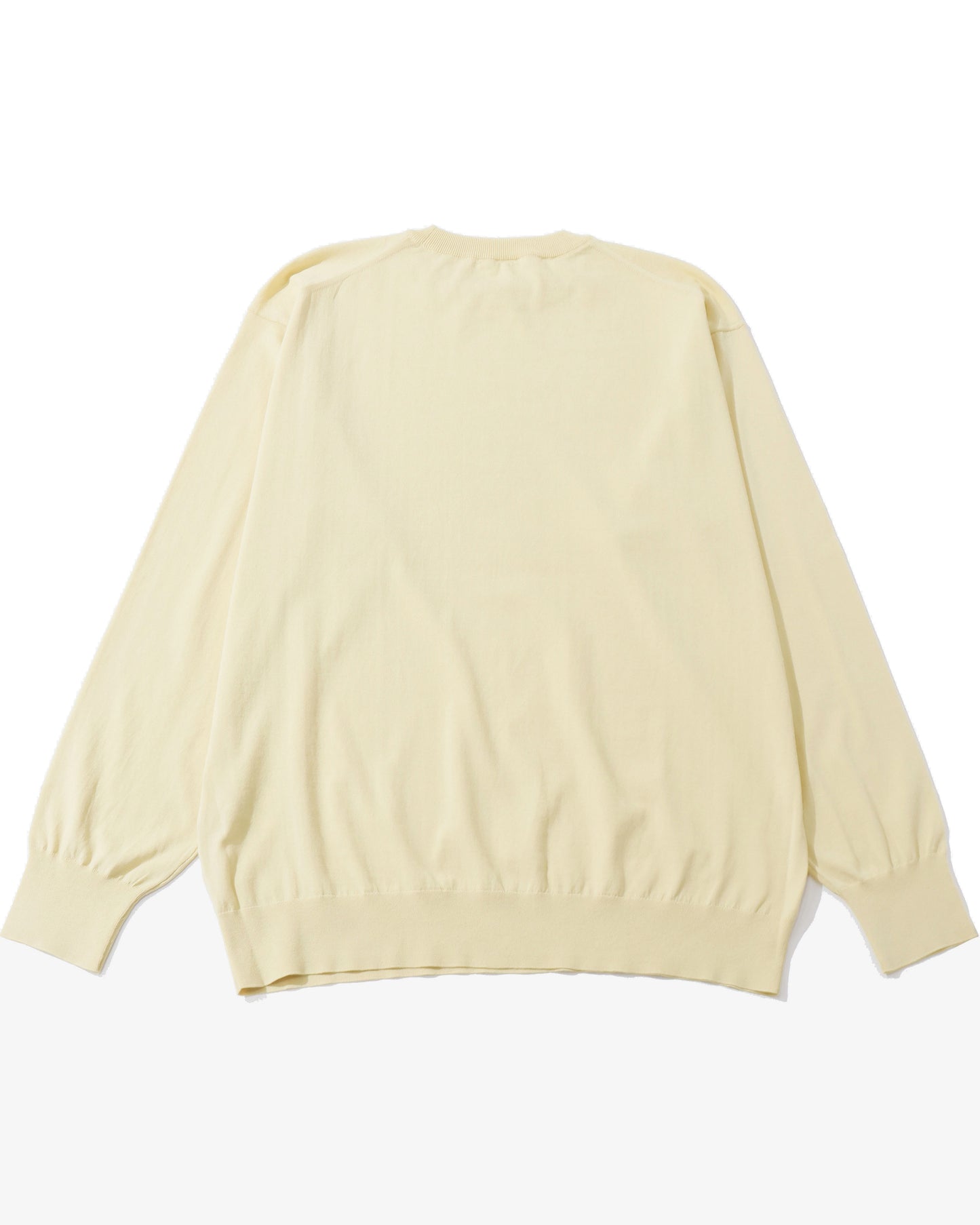 GIZA HIGH GAUGE KNIT P/O YELLOW BEIGE
